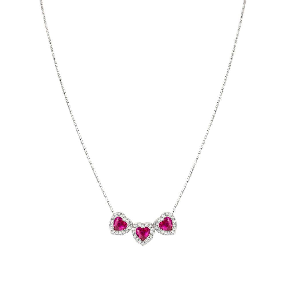 Nomination Collana All My Love con 3 Cuori e Zirconi Spedizione Gratuita