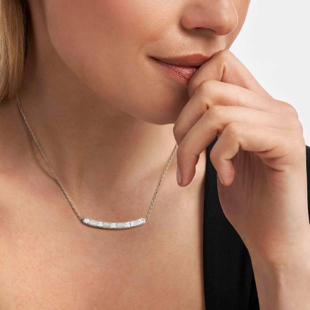Nomination Collana Carismatica Centrale in Argento e Pietre bianche Negozi Online