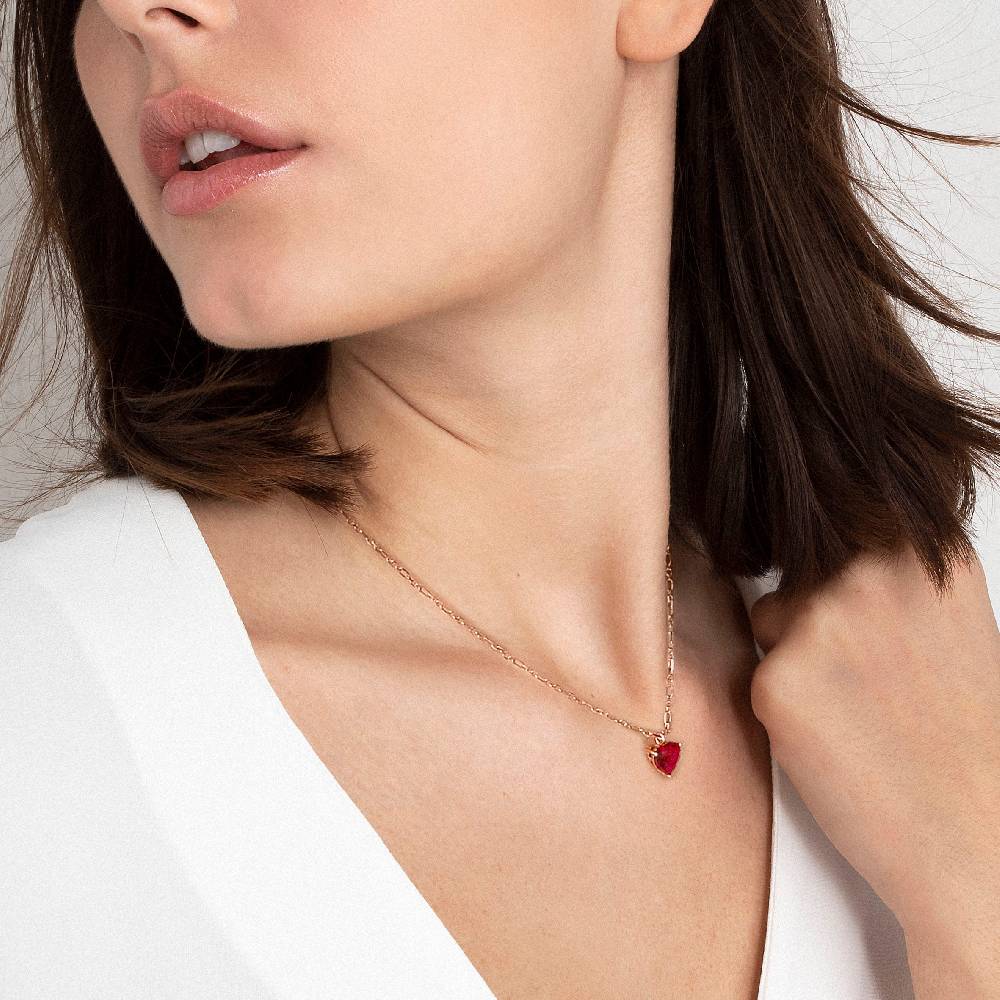 Nomination Collana SweetRock argento cuore bianco Promozione Limitata