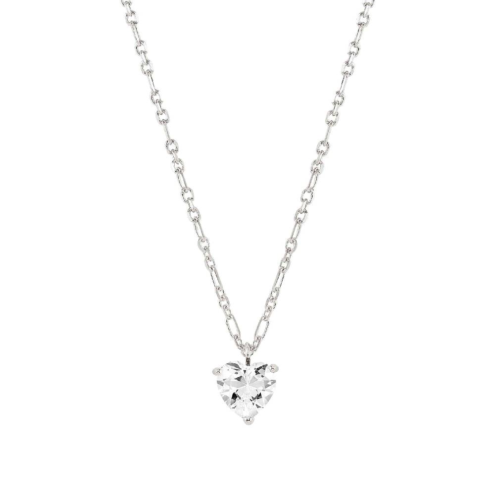 Nomination Collana SweetRock argento cuore bianco Promozione Limitata