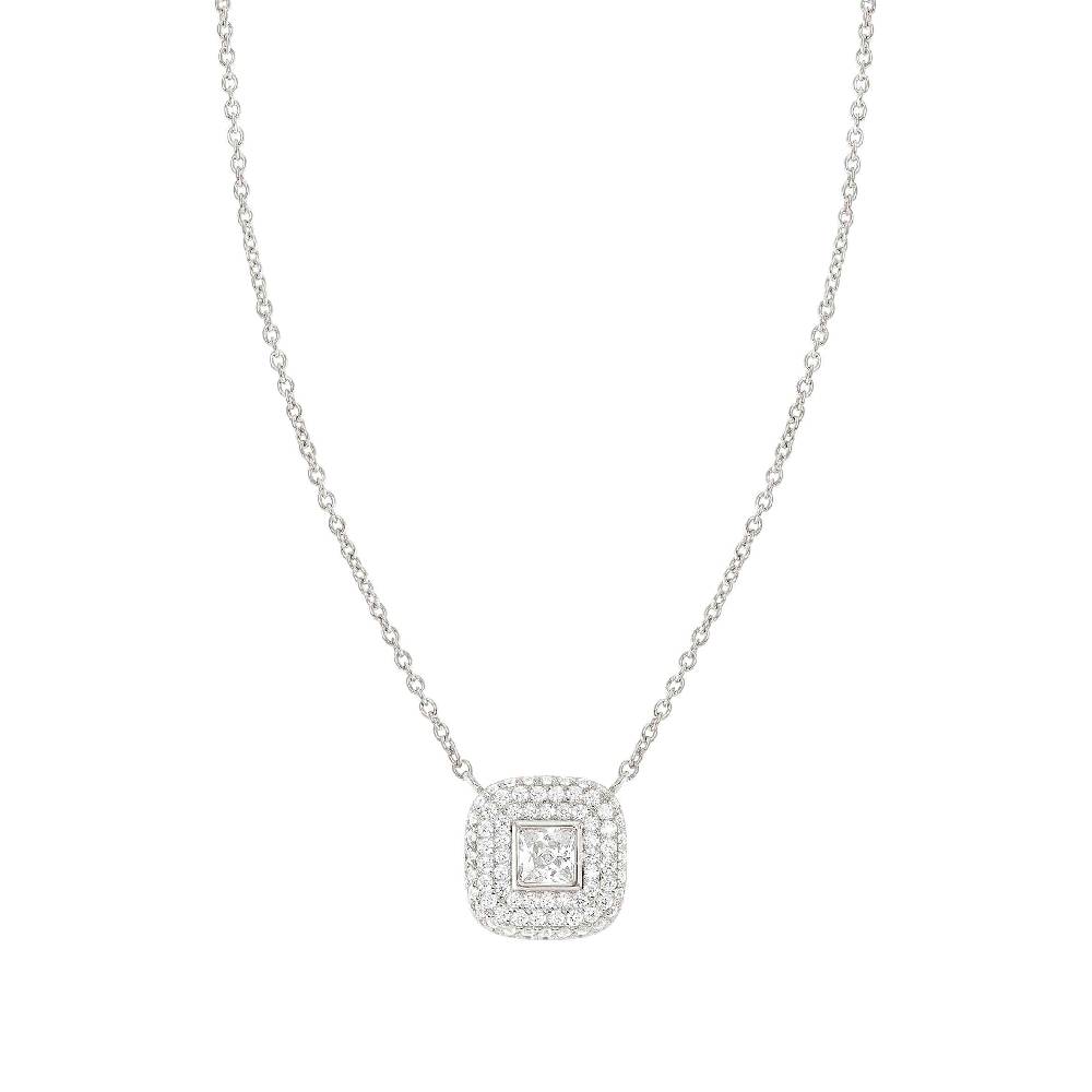 Nomination Collana Domina con Simbolo quadrato e Zirconi Sottocosto