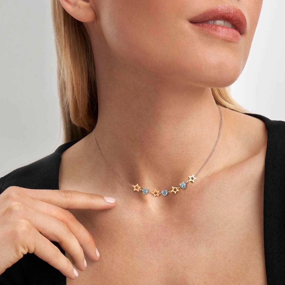 Nomination Collana Principessina pietre celesti e stelle Saldi