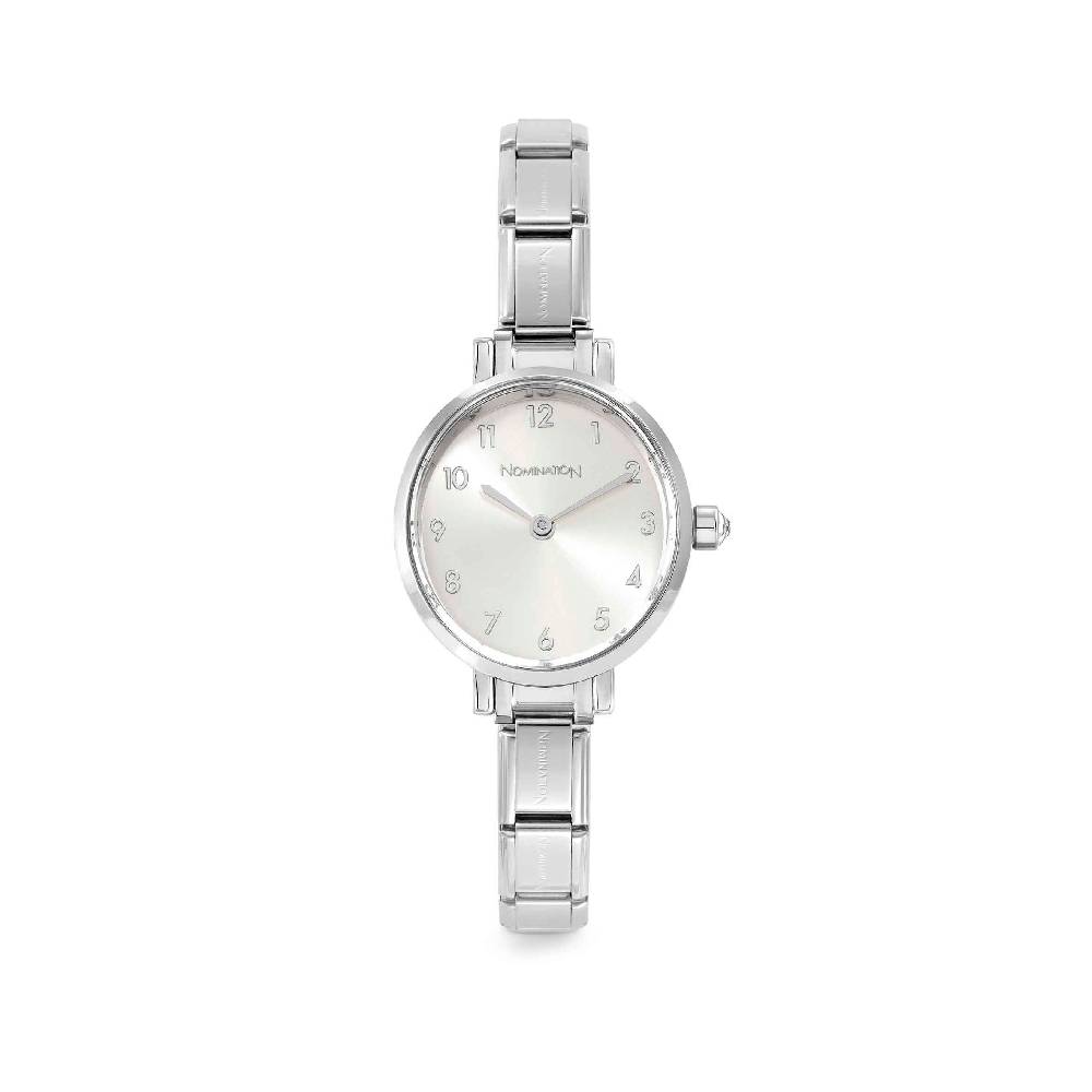 Nomination Orologio Composable con Quadrante Argento Sunray Ovale