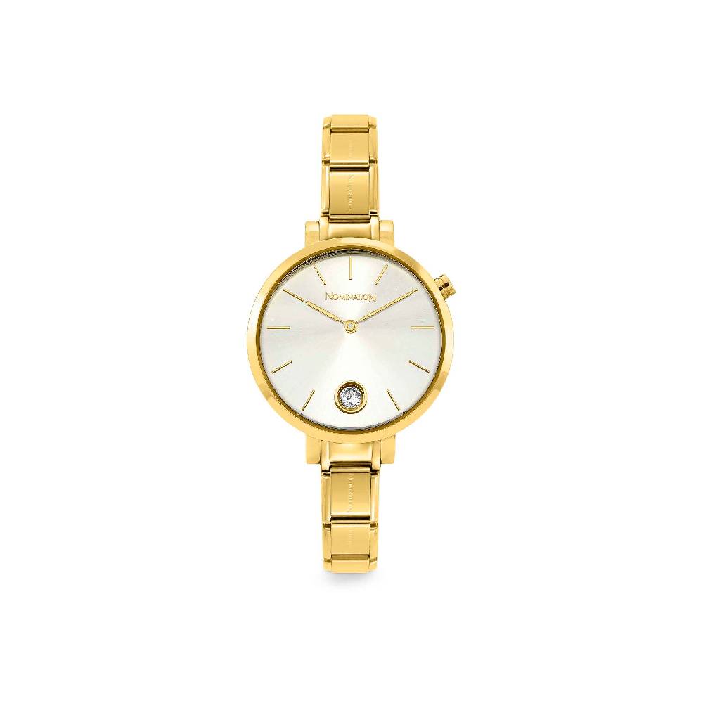 Nomination OROLOGIO COMPOSABLE ORO GIALLO CON ZIRCONE