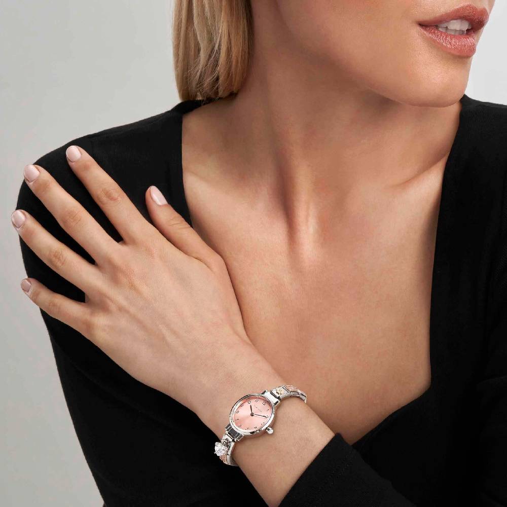 Nomination Orologio Time Quadrante Ovale Rosa e 4 Link decorati sul Cinturino Promozione
