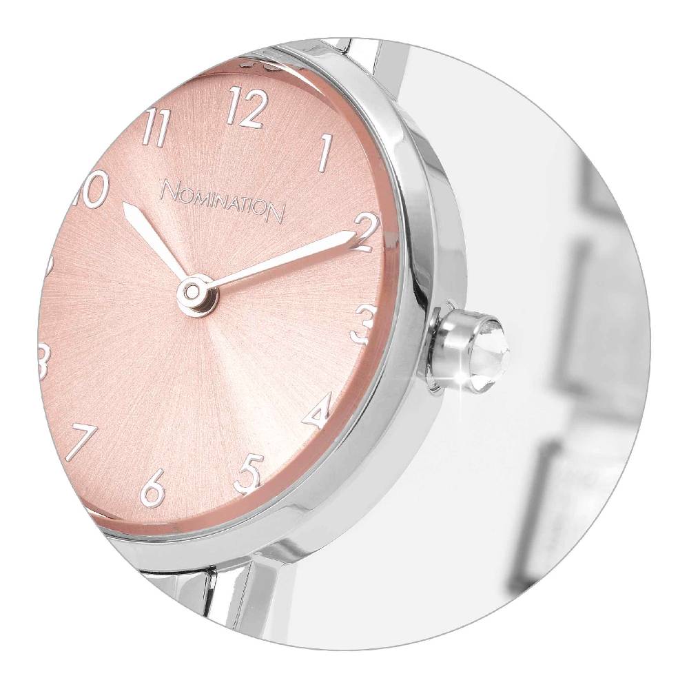 Nomination Orologio Time Quadrante Ovale Rosa e 4 Link decorati sul Cinturino Promozione