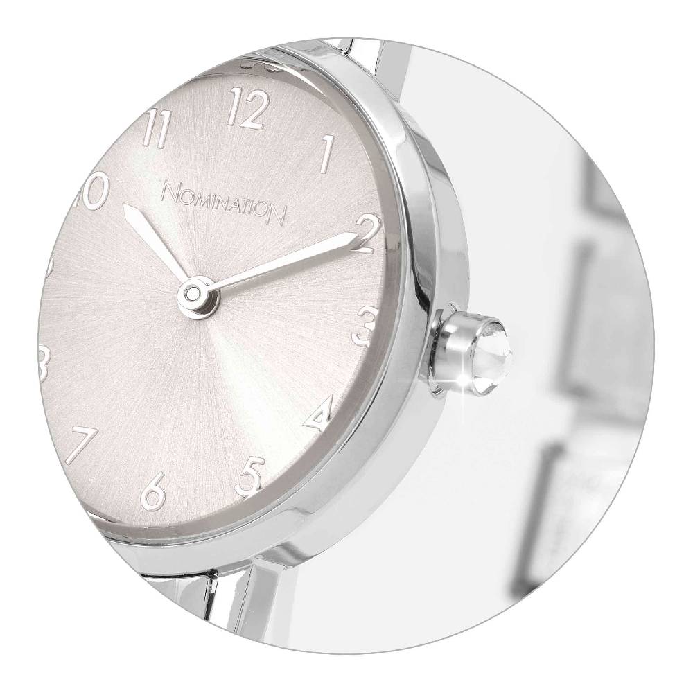 Nomination Orologio Time Ovale Argento con 4 Link decorati sul Cinturino Pezzi Unici