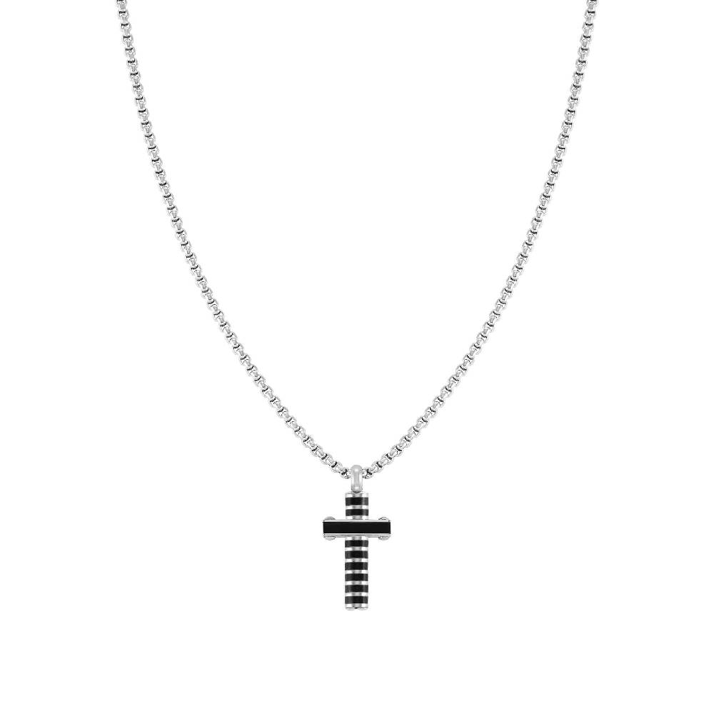 Nomination Collana Strong Diamond croce nera Economico