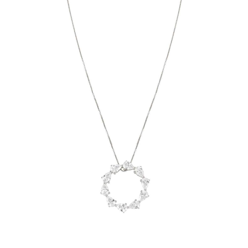 Nomination Collana Colour Wave con Pendente circolare In Linea