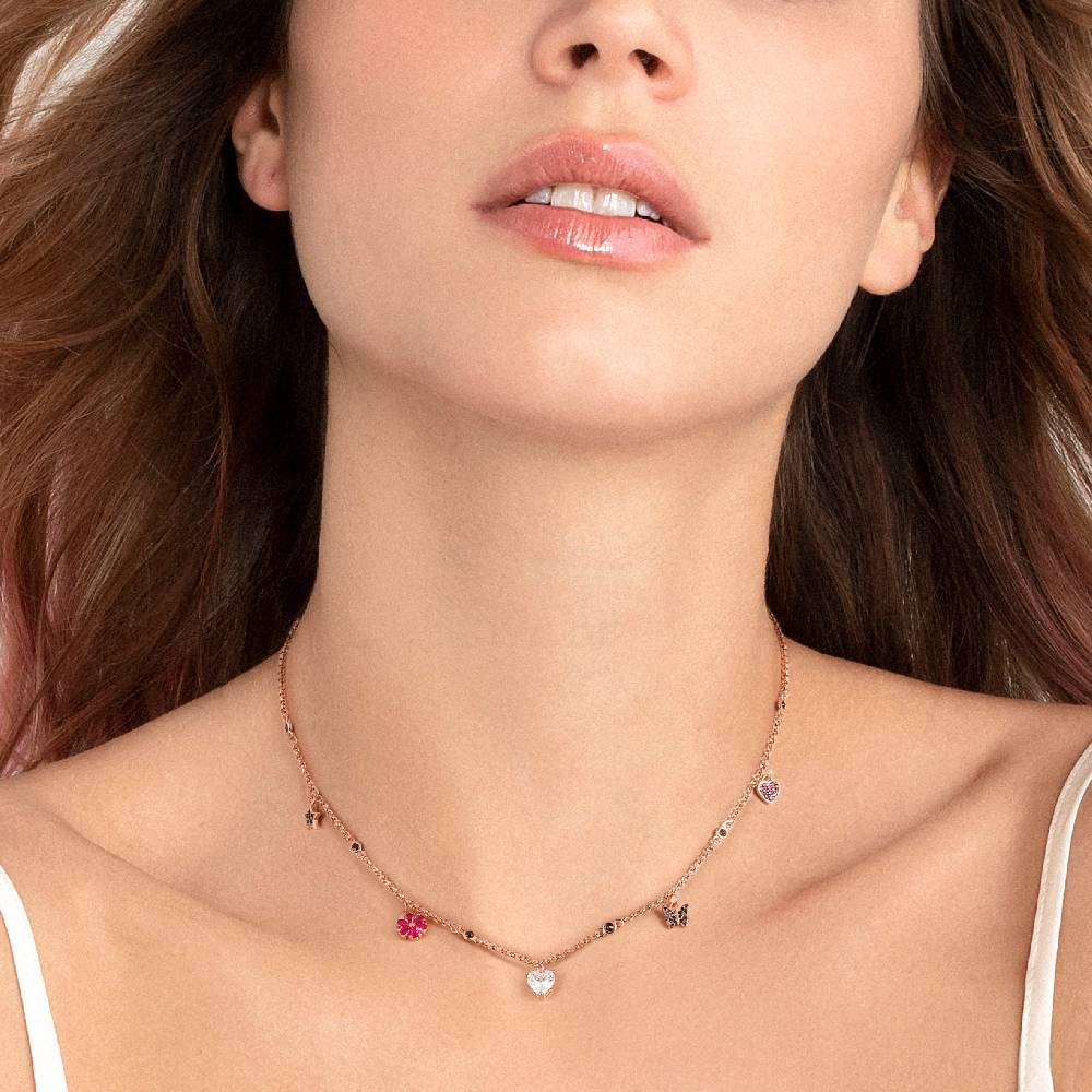 Nomination Collana Sweetrock Nature Oro Rosa con pendenti Sconto