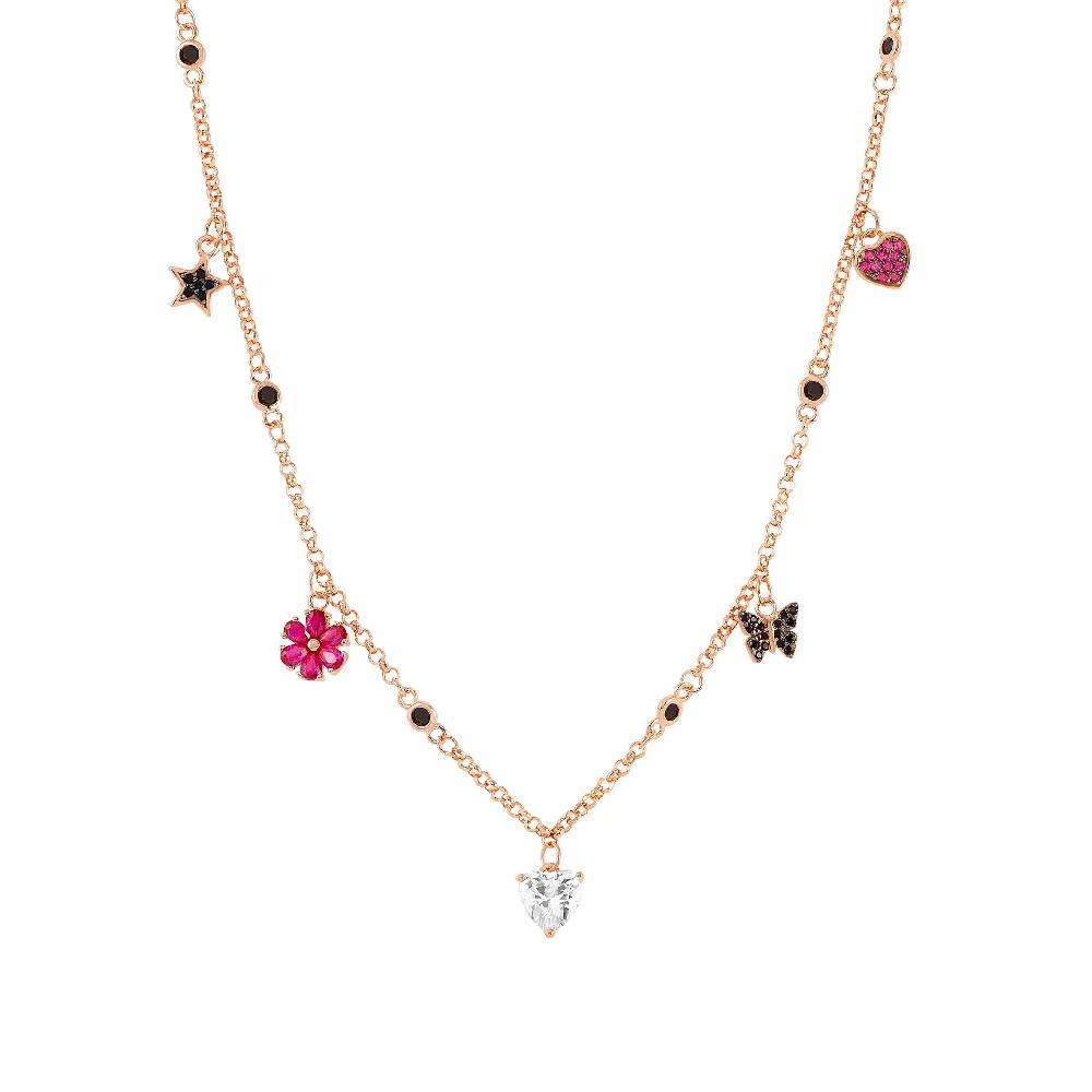 Nomination Collana Sweetrock Nature Oro Rosa con pendenti Sconto