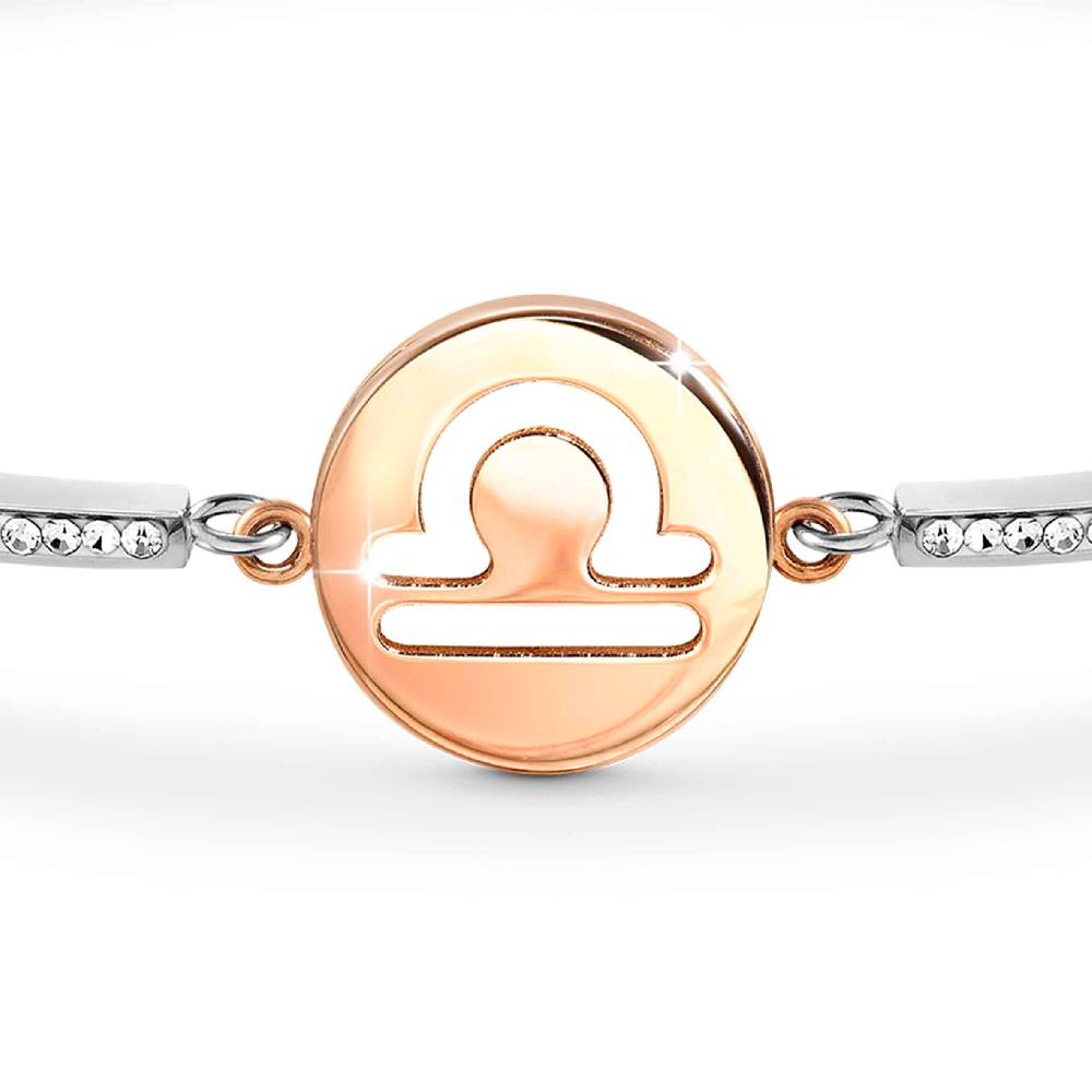 Nomination Bracciale Milleluci Zodiaco Bilancia in PVD rosa e Cristalli Fino Al -60%