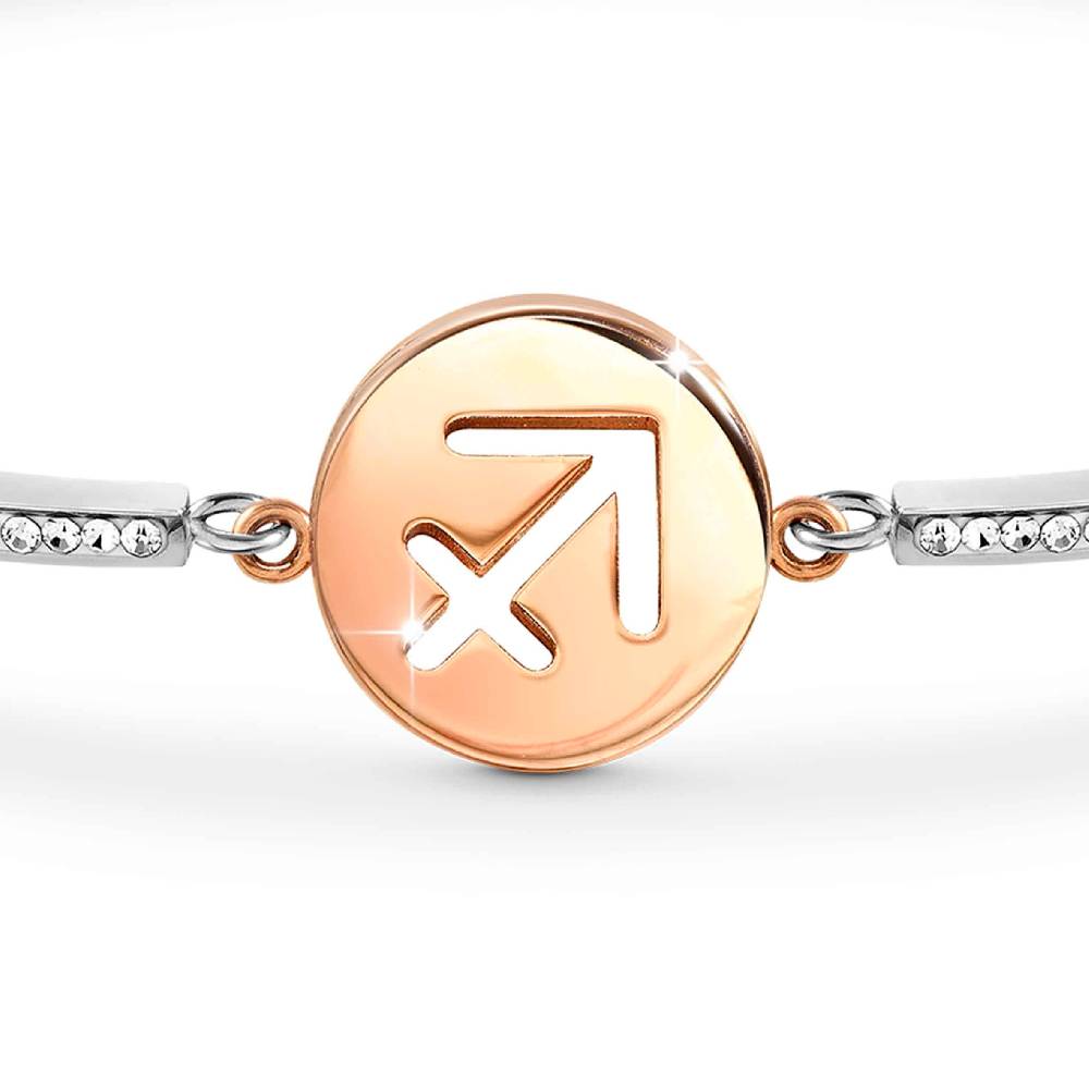 Nomination Bracciale Milleluci Zodiaco Sagittario in PVD rosa e Cristalli Vendita Calda
