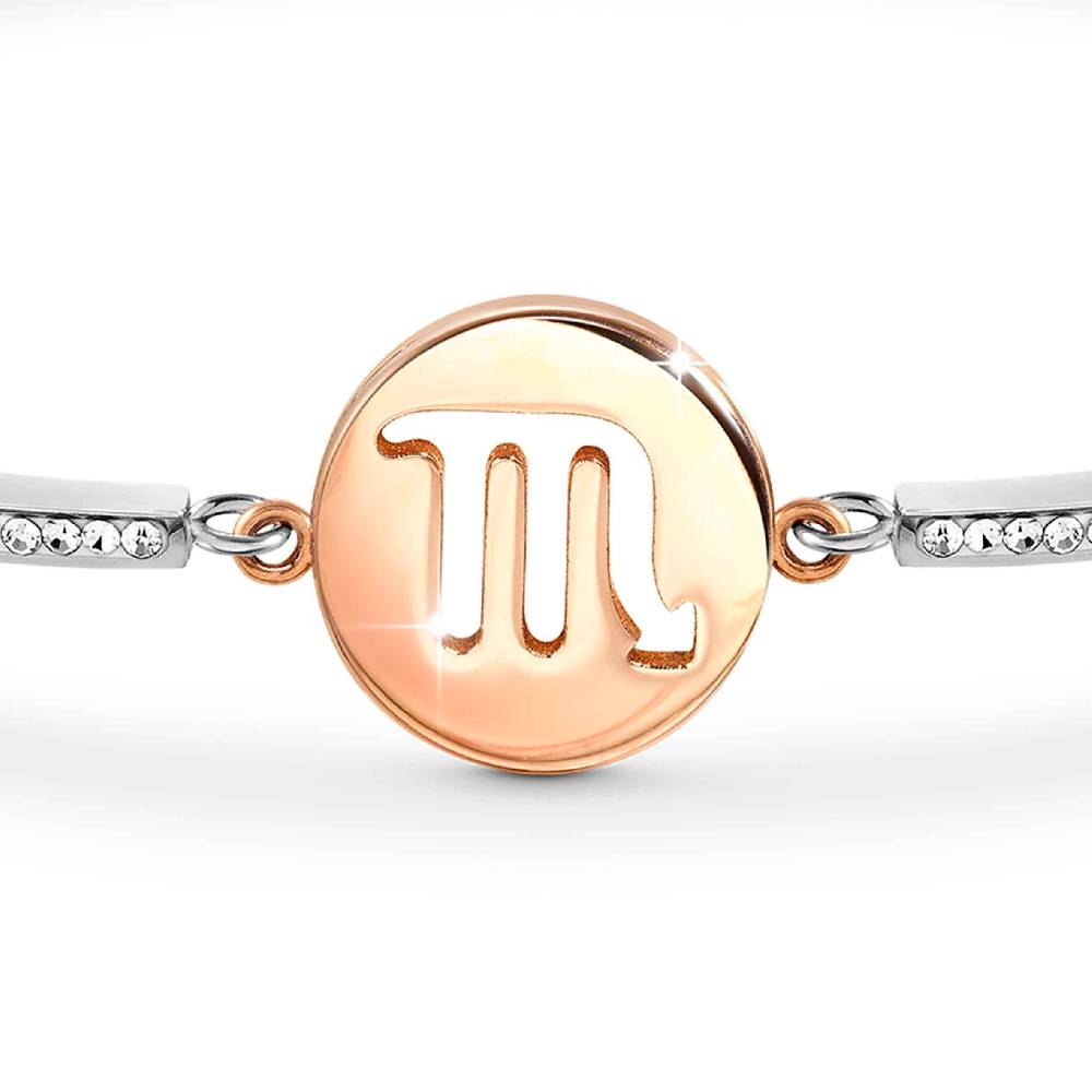 Nomination Bracciale Milleluci Zodiaco Scorpione in PVD rosa e Cristalli Vendita Economica