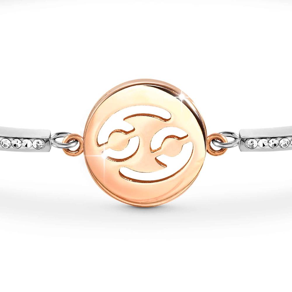 Nomination Bracciale Milleluci Zodiaco Cancro in PVD rosa e Cristalli Vendite Flash