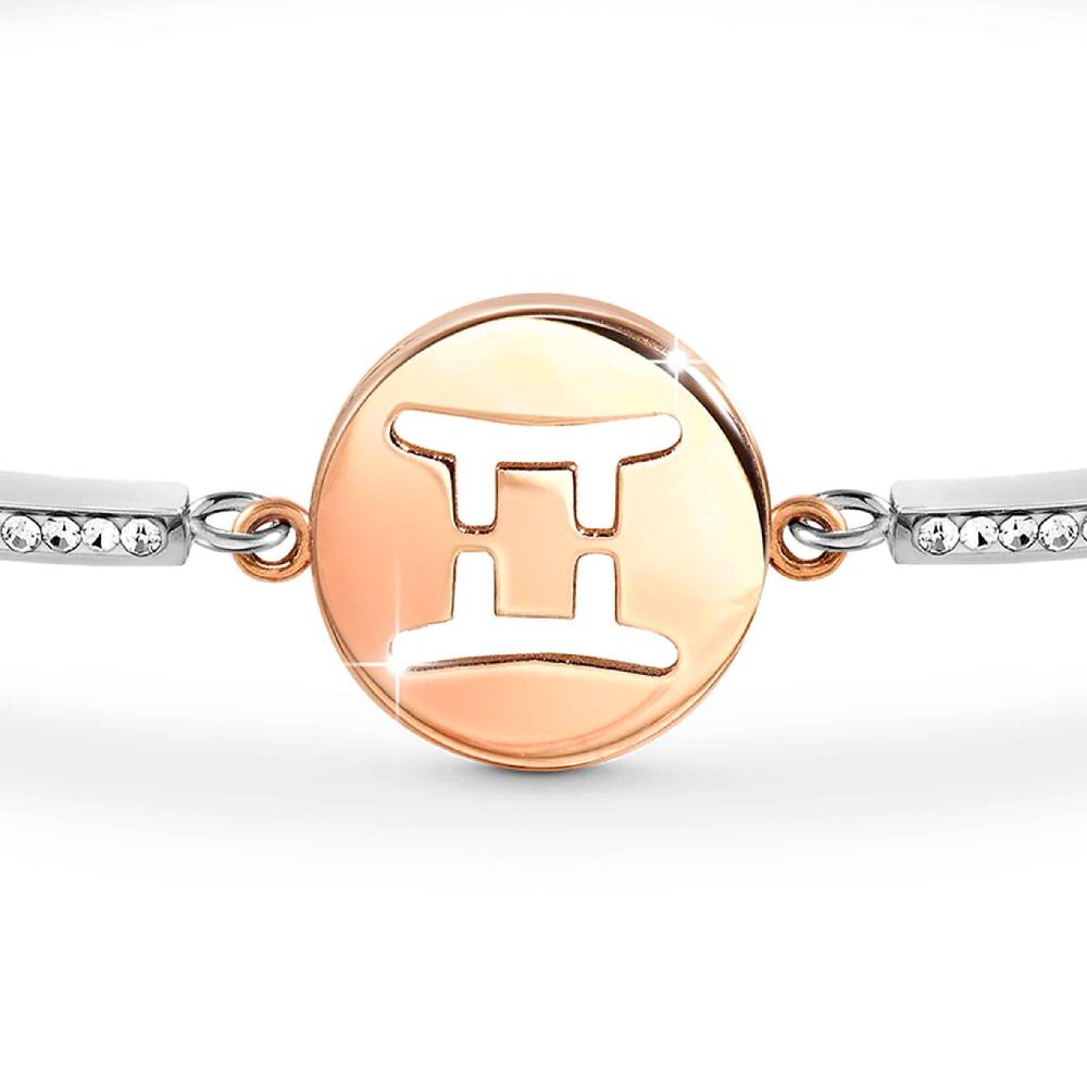 Nomination Bracciale Milleluci Zodiaco Gemelli in PVD rosa e Cristalli Negozio