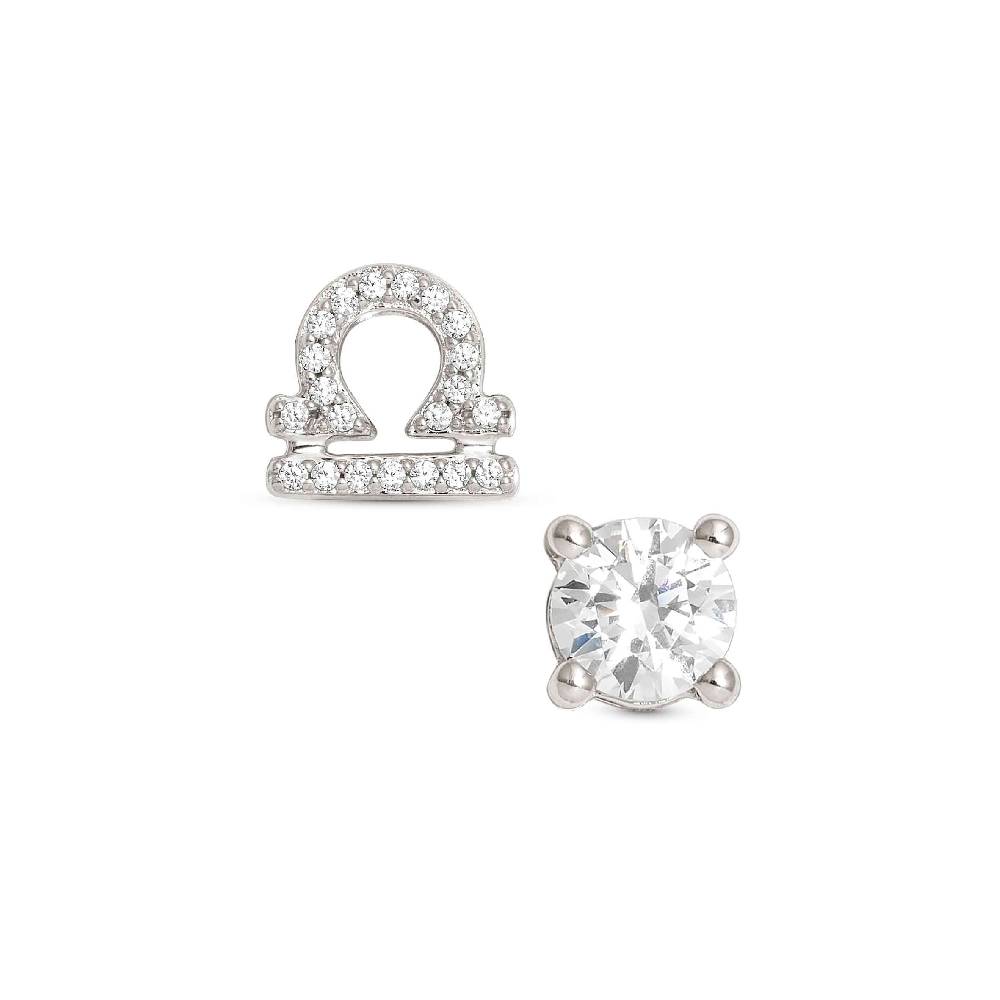 Nomination Orecchini MYZODIAC Bilancia in argento e zircone Outlet