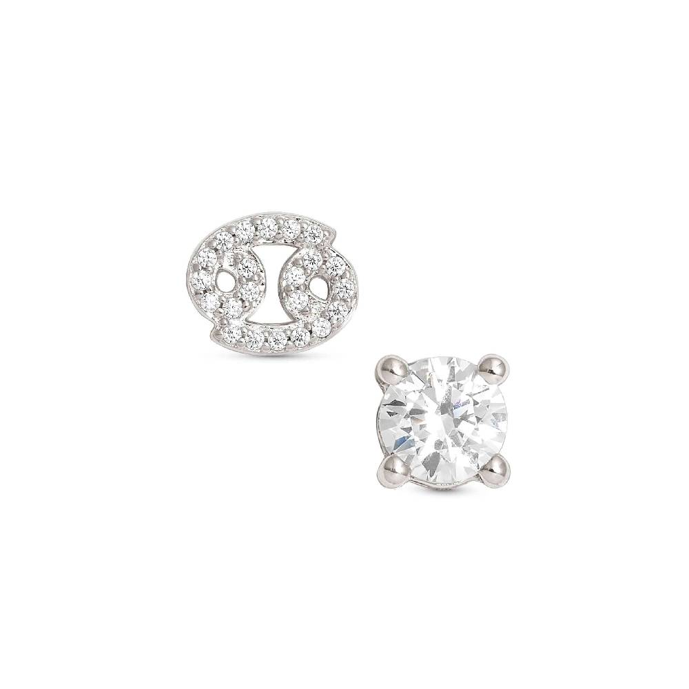 Nomination Orecchini MYZODIAC Cancro in argento e zircone Saldi Di Fabbrica