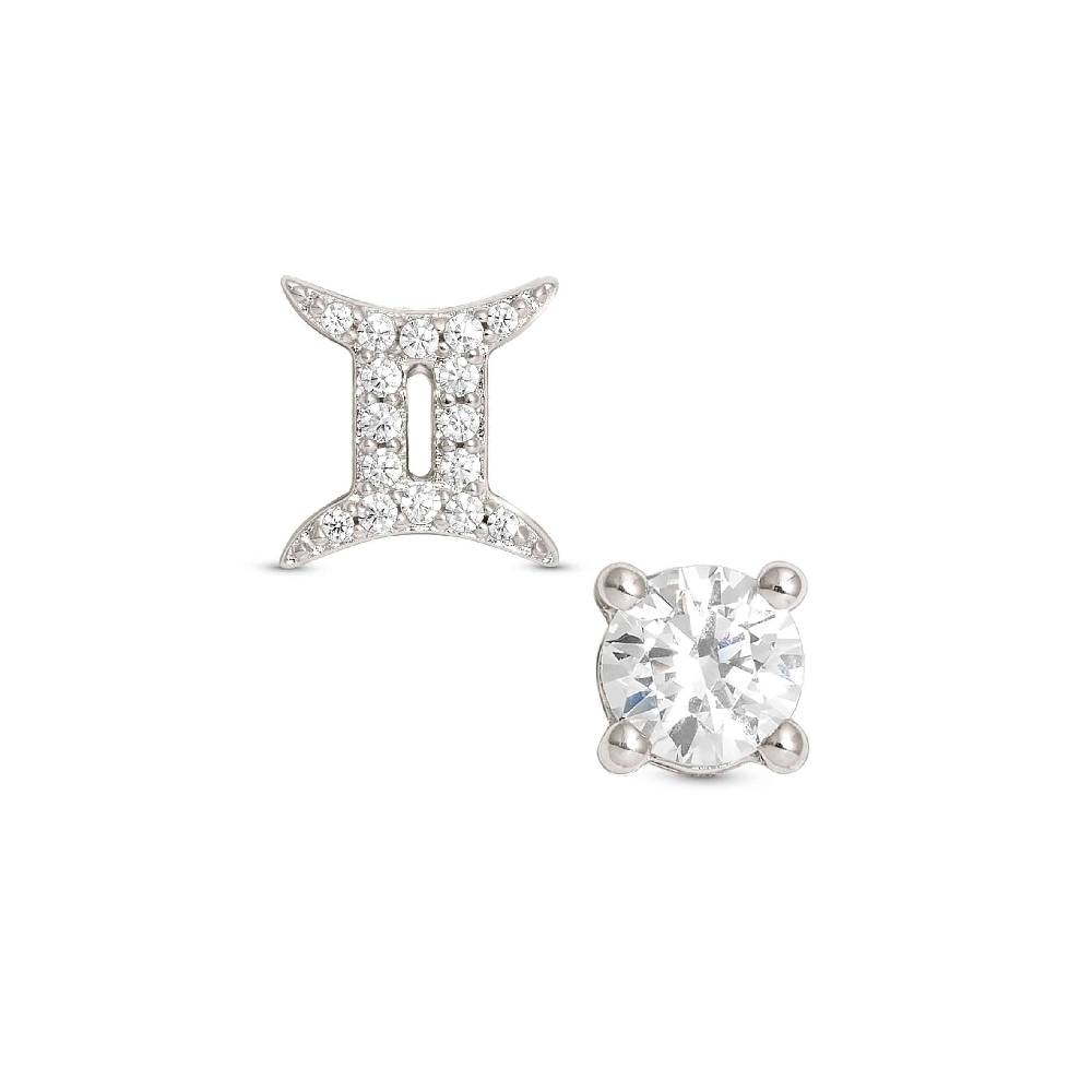 Nomination Orecchini MYZODIAC Gemelli in argento e zircone Vendite Flash