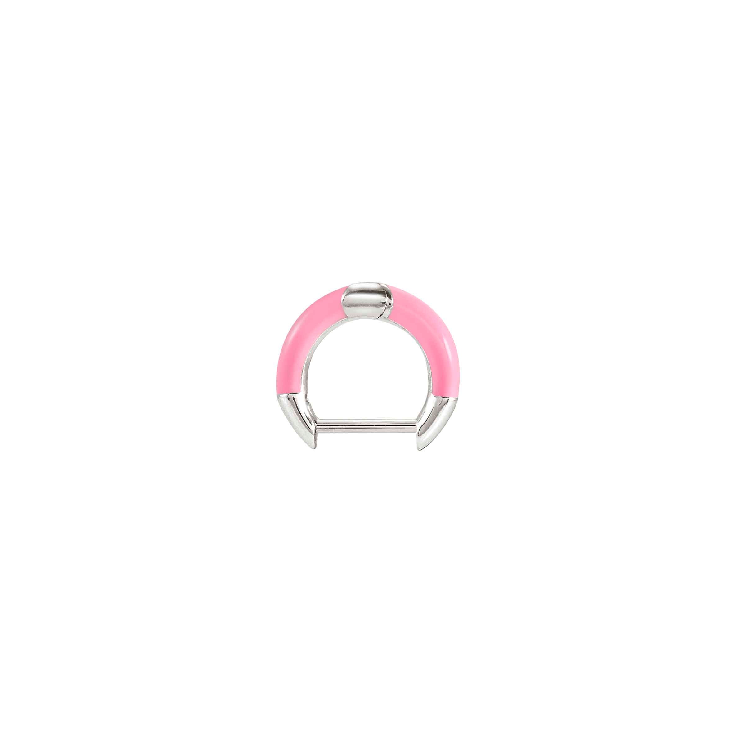 Nomination Orecchino SeiMia in Argento e Smalto Rosa Italy