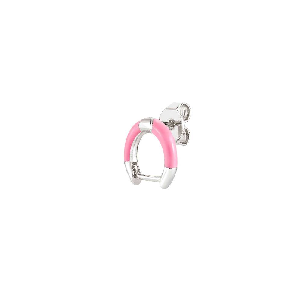 Nomination Orecchino SeiMia in Argento e Smalto Rosa Italy