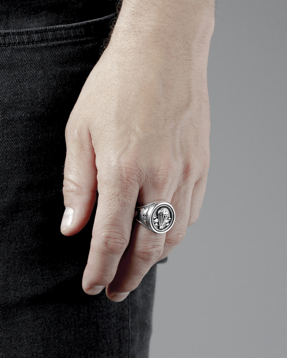 Nove25 ANELLO CHEVALIER MONGOLFIERA IN ARGENTO Soddisfazione Garantita