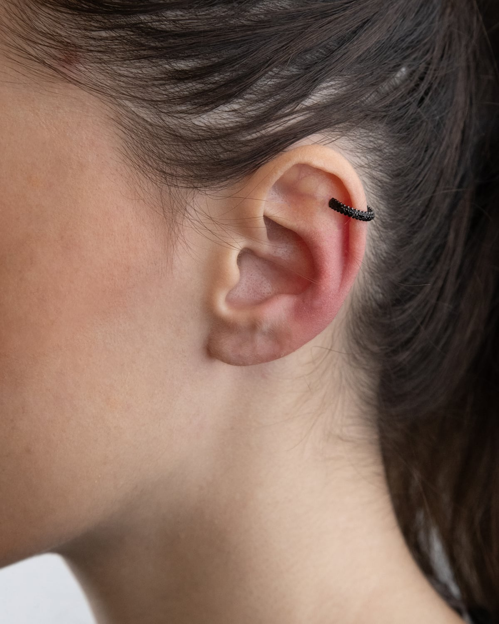 Nove25 EAR CUFF BLACK HANGER CON BRILLANTI NERI Outlet