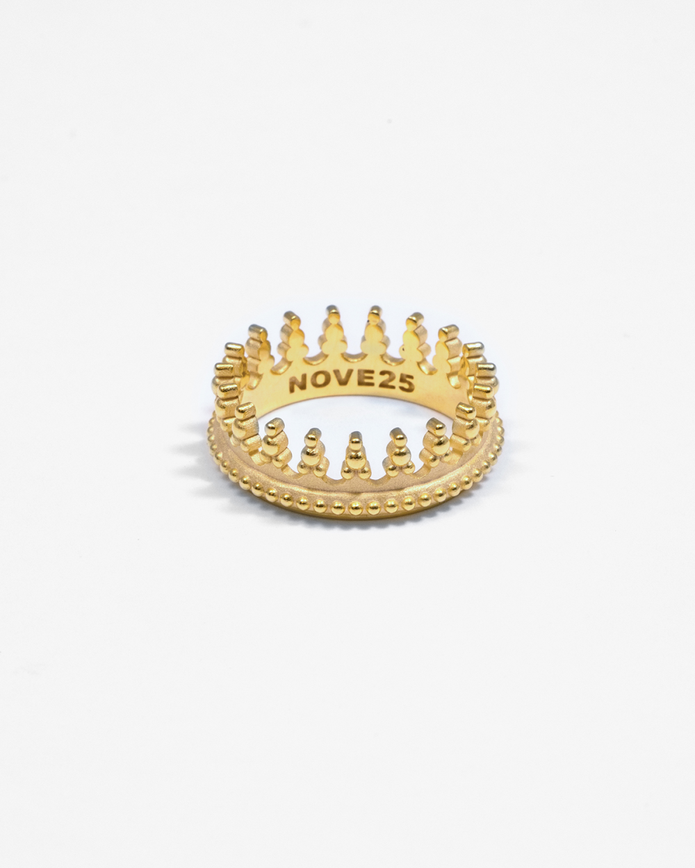 Nove25 ANELLO CORONA REX MARIS PLACCATO ORO Promozione