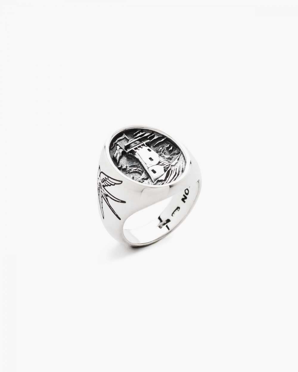 Nove25 ANELLO CHEVALIER FARO IN ARGENTO Qualità Garantita