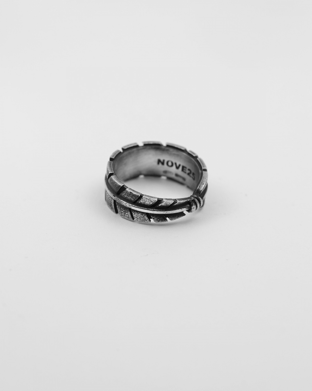 Nove25 ANELLO FASCIA PENNA AQUILA NATIVE Consegna Veloce