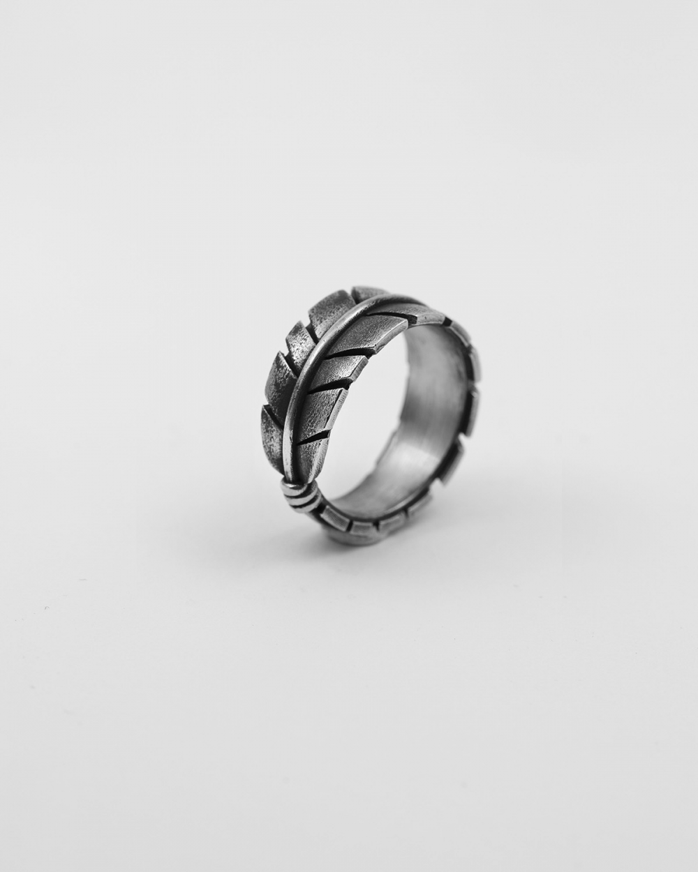Nove25 ANELLO FASCIA PENNA AQUILA NATIVE Consegna Veloce