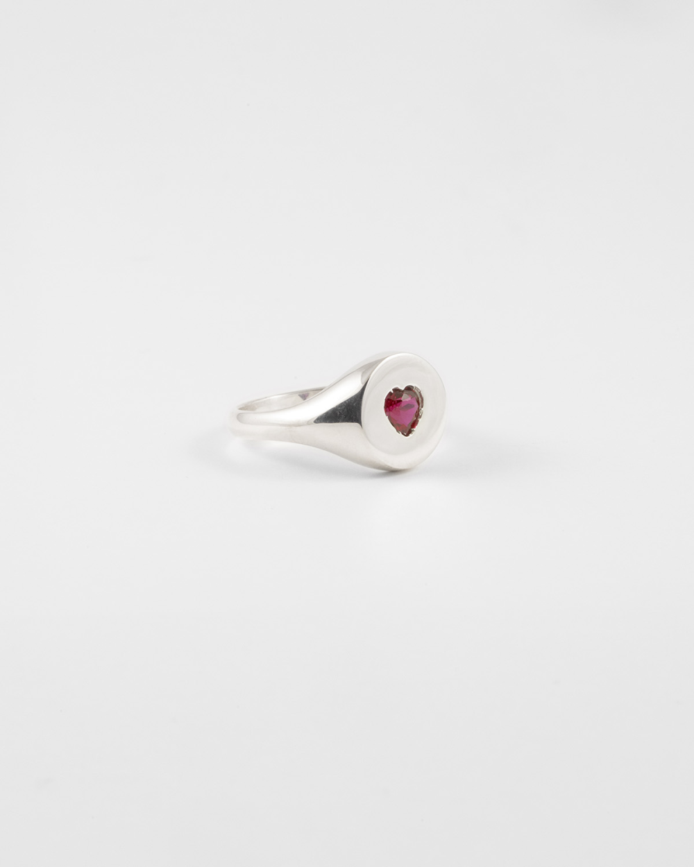 Nove25 ANELLO CHEVALIER LOVE PROMISE IN ARGENTO CON BRILLANTE A CUORE Moda