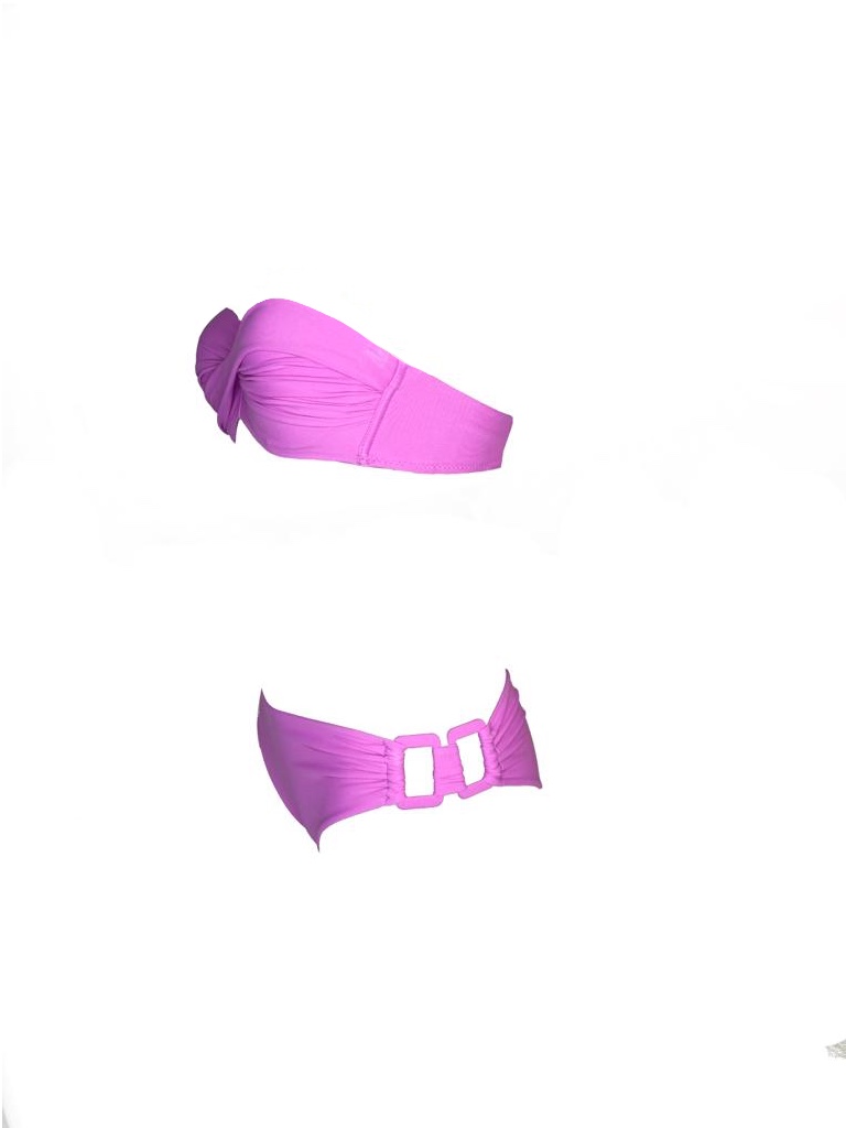 Olivia Gold Reggiseno a fascia + Slip con accessorio Novità