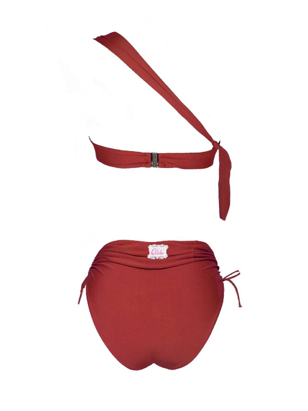 Olivia Gold Reggiseno Monospalla + Slip a vita alta drappeggiato I Più Venduti