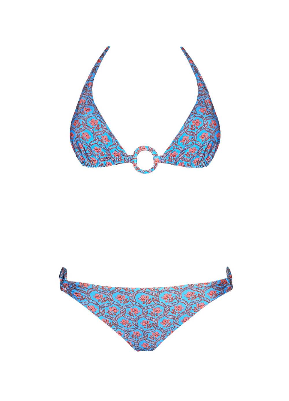 Olivia Gold Reggiseno triangolo + Slip con accessori Nuova