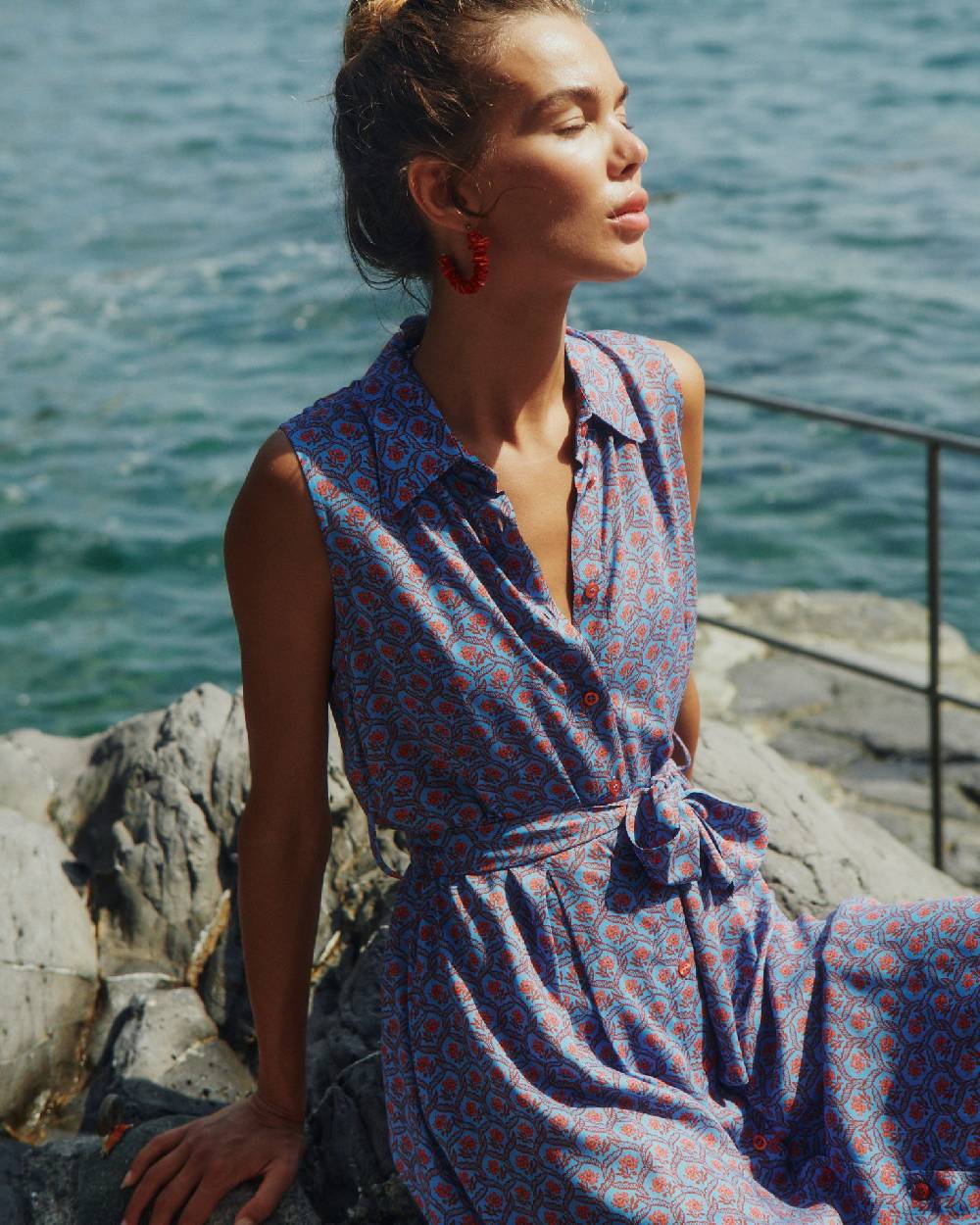 Olivia Gold Abito lungo chemiser Moda
