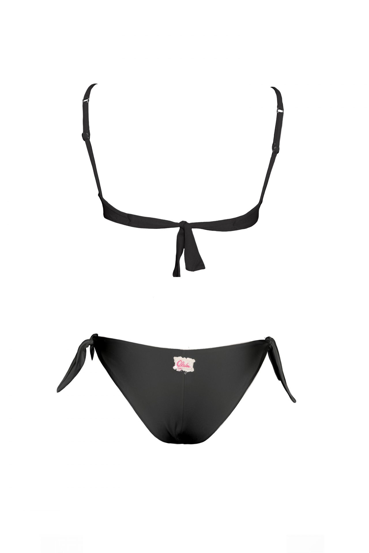 Olivia Gold Reggiseno canotta + Slip a vita bassa con fiocchi Sottocosto