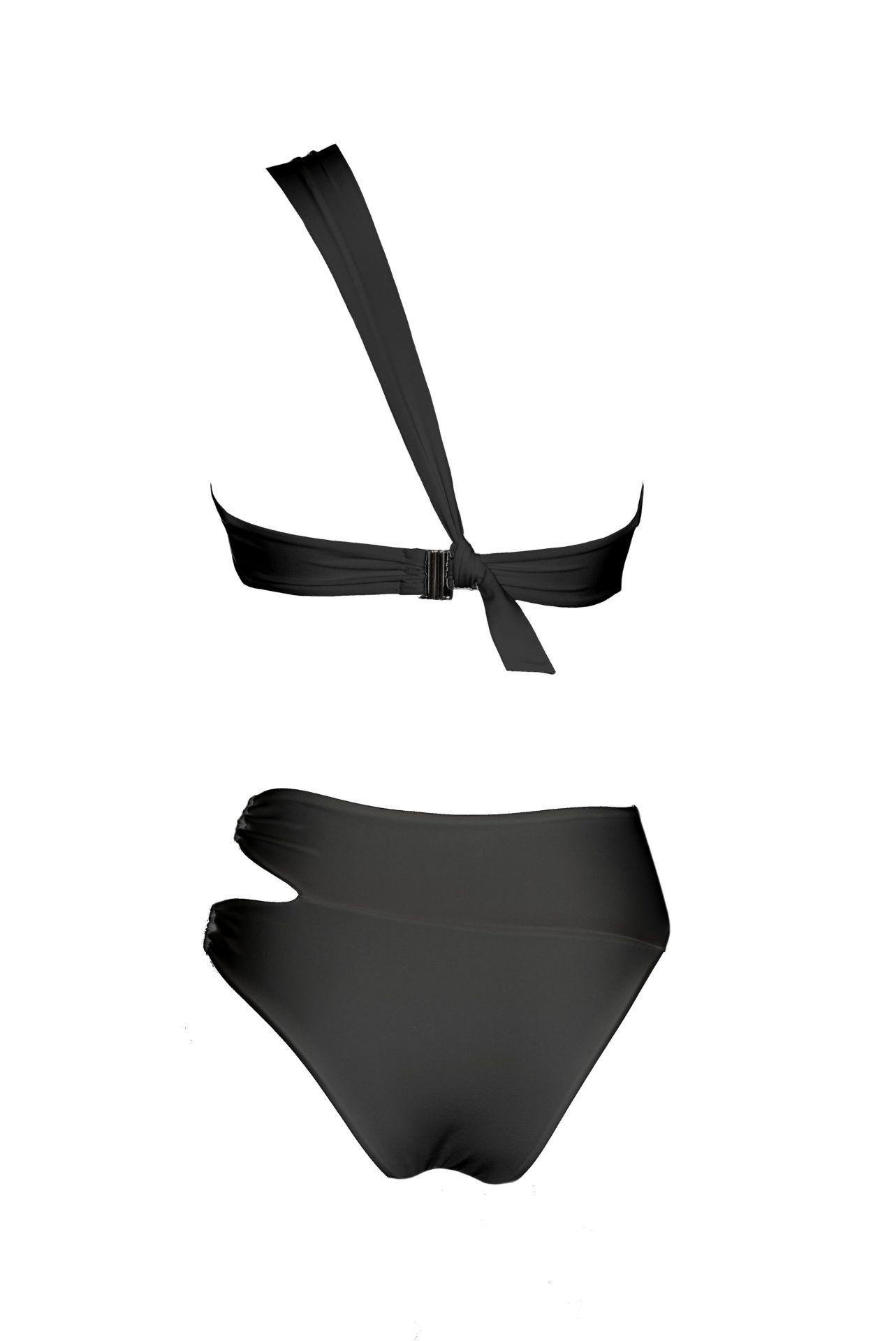 Olivia Gold Reggiseno monospalla + Slip a vita alta con accessori Novità