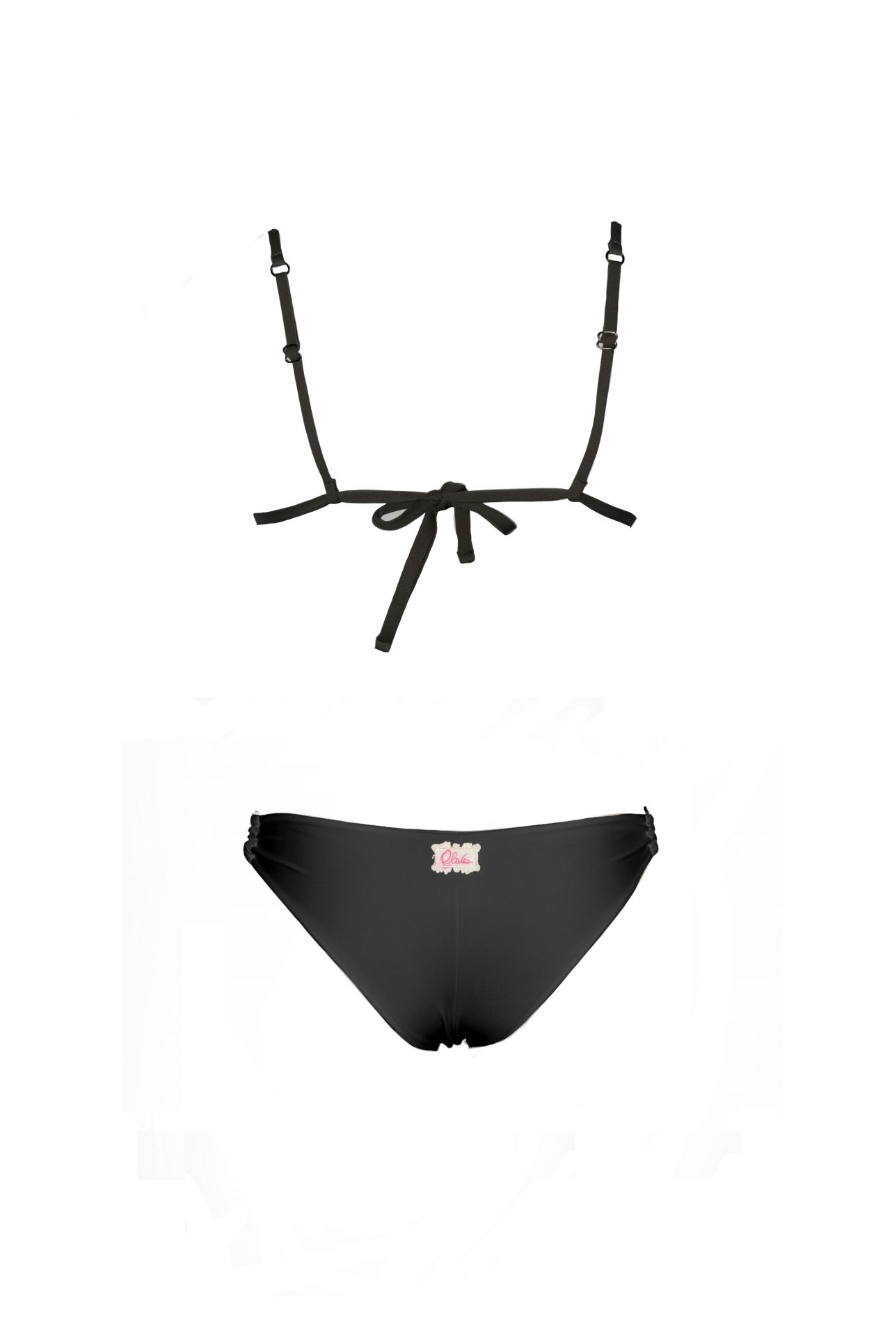 Olivia Gold Triangolo push up + Slip con anelli Outlet