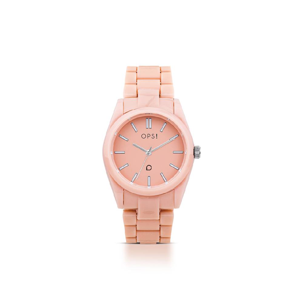 Opsobjects VIVID orologio con cassa e bracciale in plastica lucida Negozio