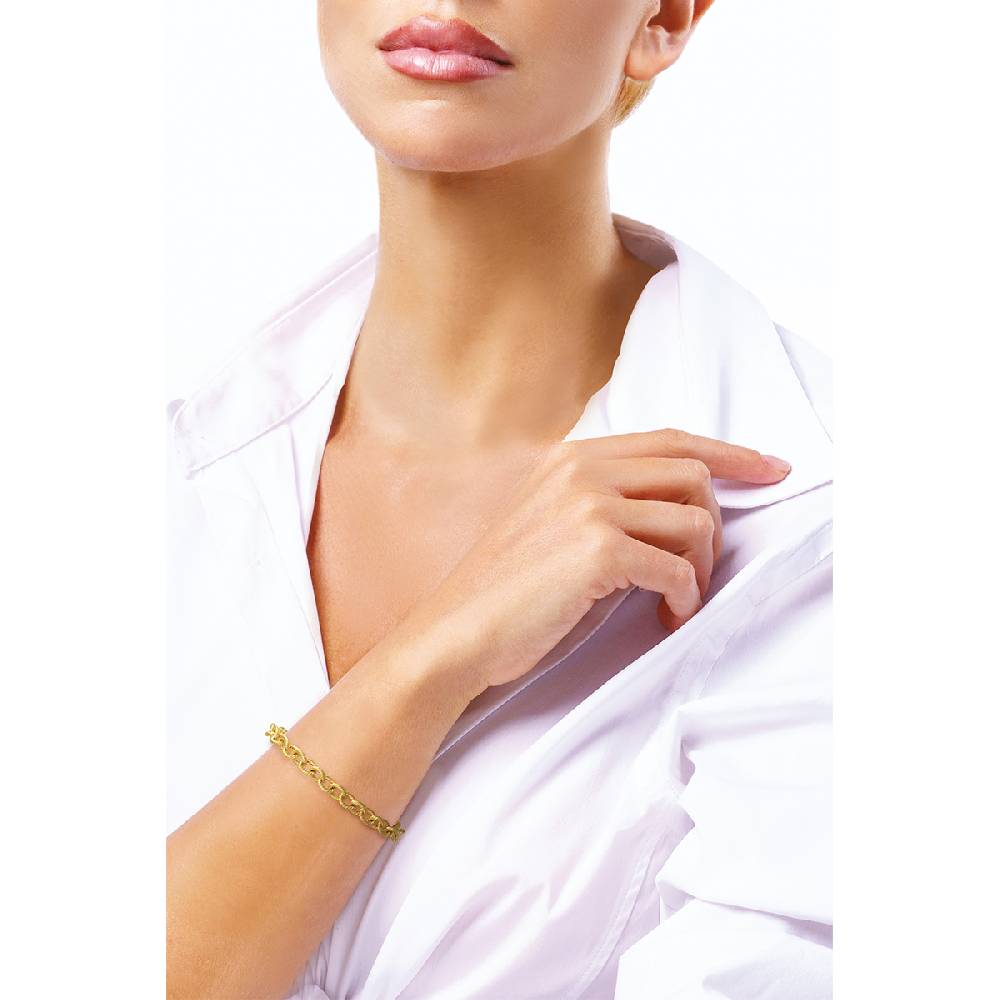 Opsobjects LABOR CHAIN bracciale oro giallo con maglia godronata 2025