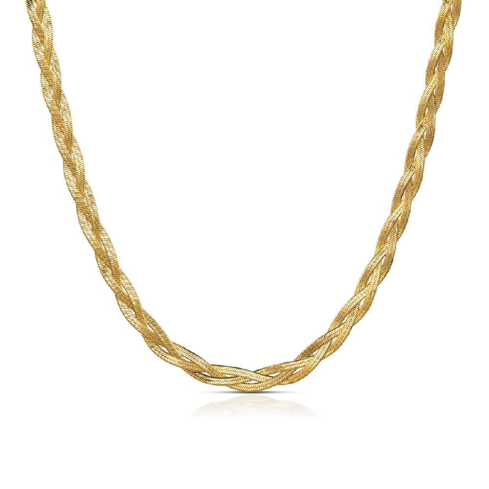 Opsobjects SILKY TWIST collana maglia piatta intrecciata Offerta