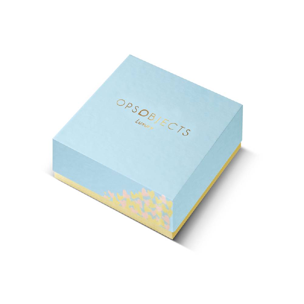 Opsobjects GRACE bracciale con doppia catena e maglia centrale ovale diamantata Sottocosto