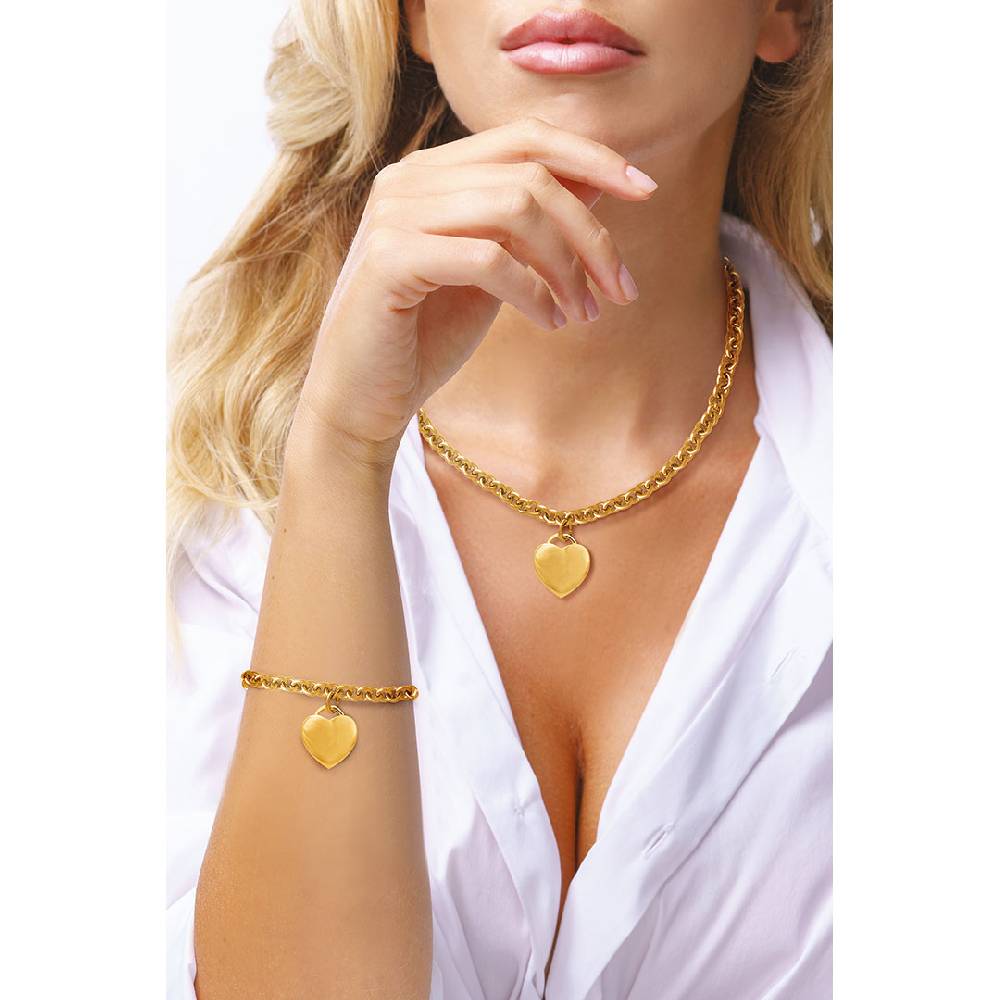 Opsobjects VICTORIA bracciale con cuore pieno Saldi Di Fabbrica