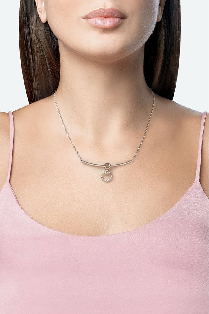 Opsobjects TWISTED collana cuore pendente Fino Al -60%