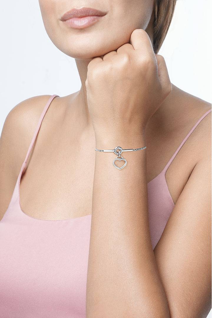 Opsobjects TWISTED bracciale cuore pendente Vendita Calda