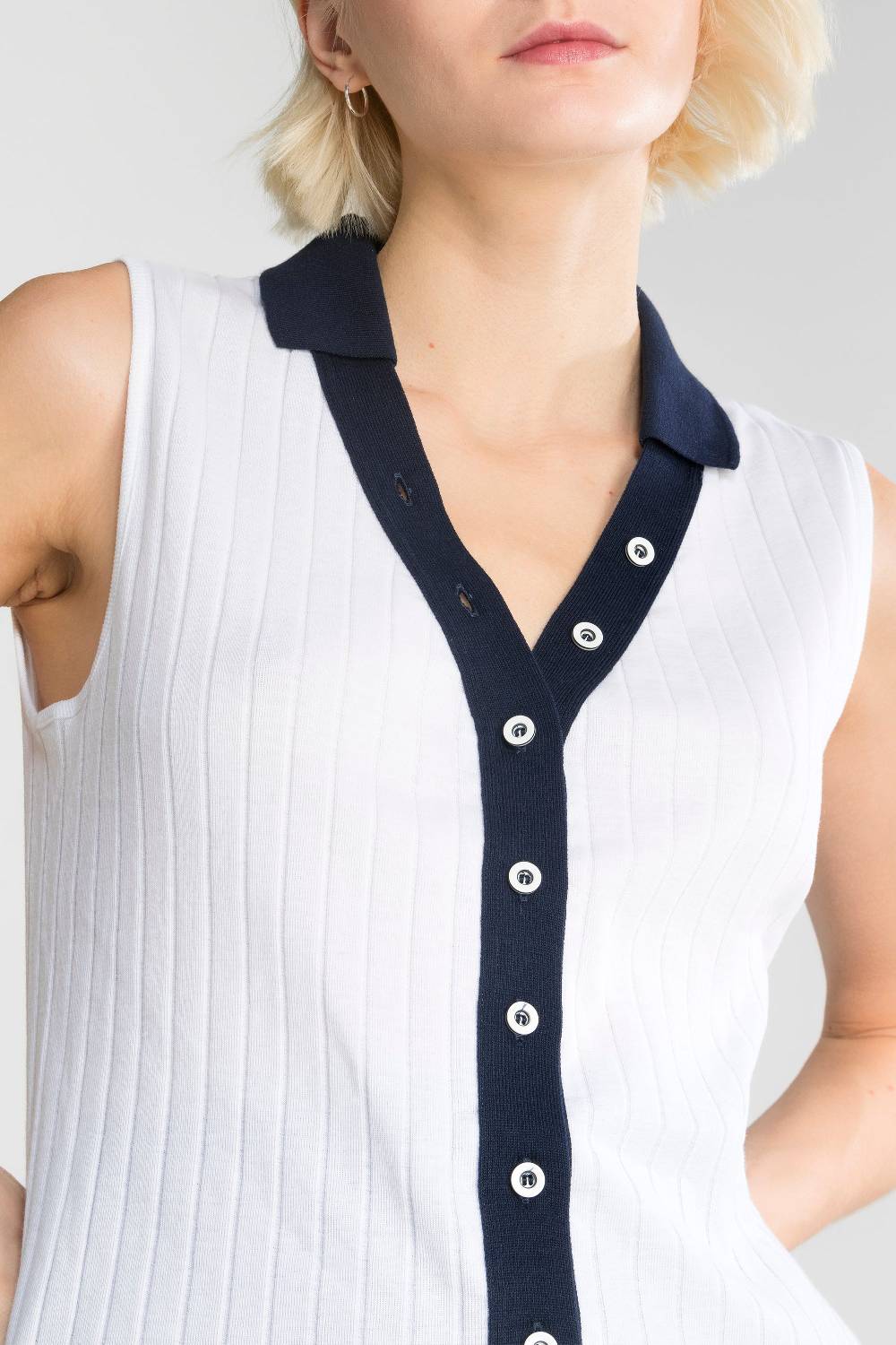 Oscalito Gilet con bottoni Donna Cotone 7160 Italia