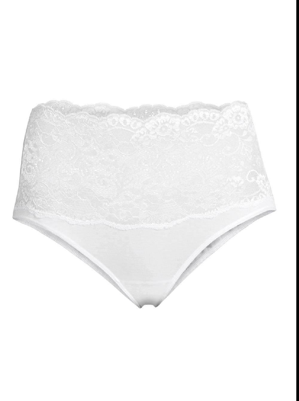 Oscalito Slip a vita alta in Cotone con Pizzo Leavers 4153 Spedizione Gratuita