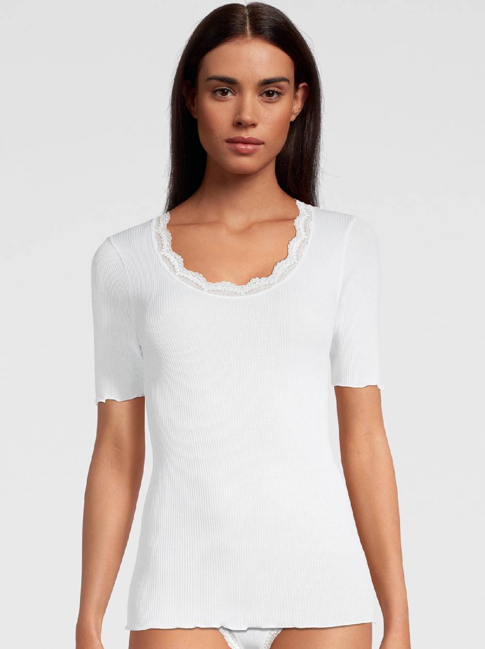 Oscalito T-shirt Filoscozia con Pizzo Leavers 3164 Italia