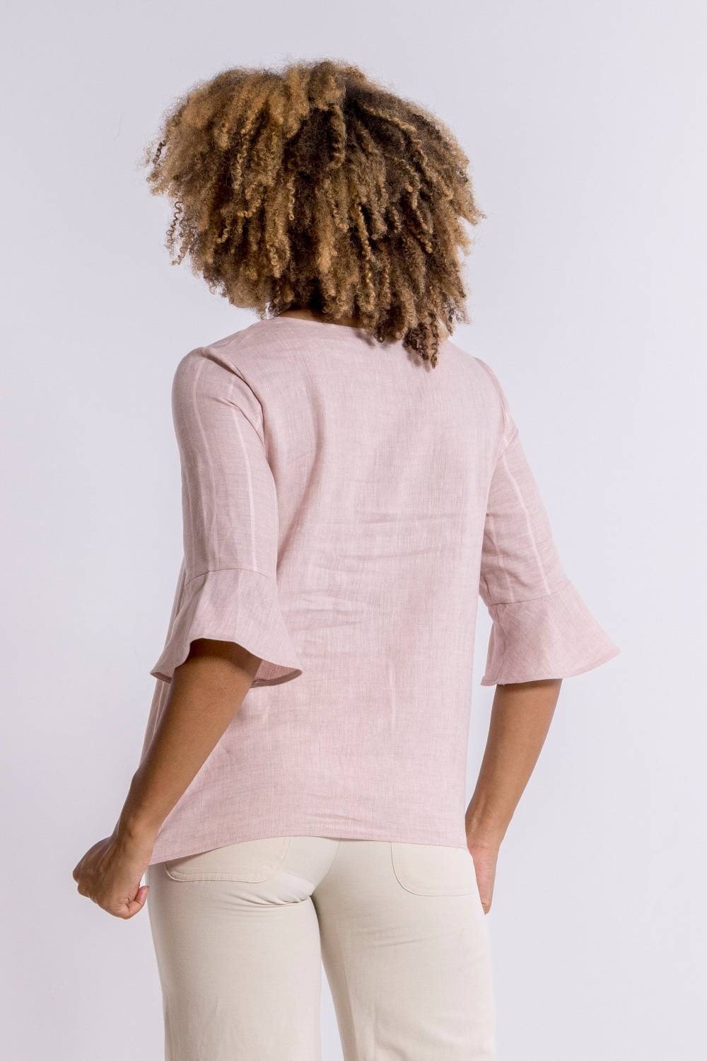 Oscalito Maglia manica lunga Donna 100% LINO 5785 Soddisfazione Garantita